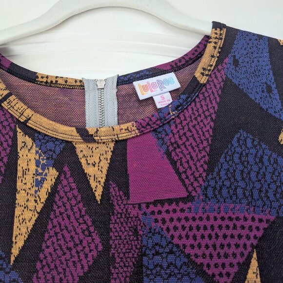 LuLaRoe Amelia Geometric Dress With Pockets Size Small - Picture 3 of 6